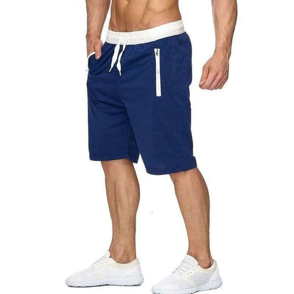 Summer Men's New Beach Short Pants comfortJogging Breathable Men Zipper Pockets Loose Running Sports Shorts