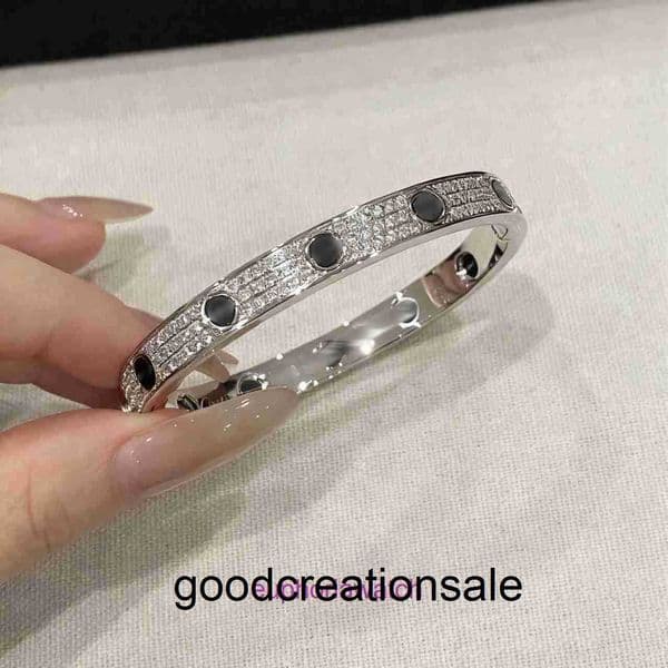 Elegant Gold Plated C-Style designer Bangle with Enamel - Handmade Cuff Bracelet for Men and Women's Luxury Jewelry MA15