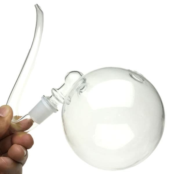 Goodsstore Glass Oil Burner Pipe 14mm J Hook Adapter Straw Tube 80mm Big Ball Bubble DIY Smoking Pipes