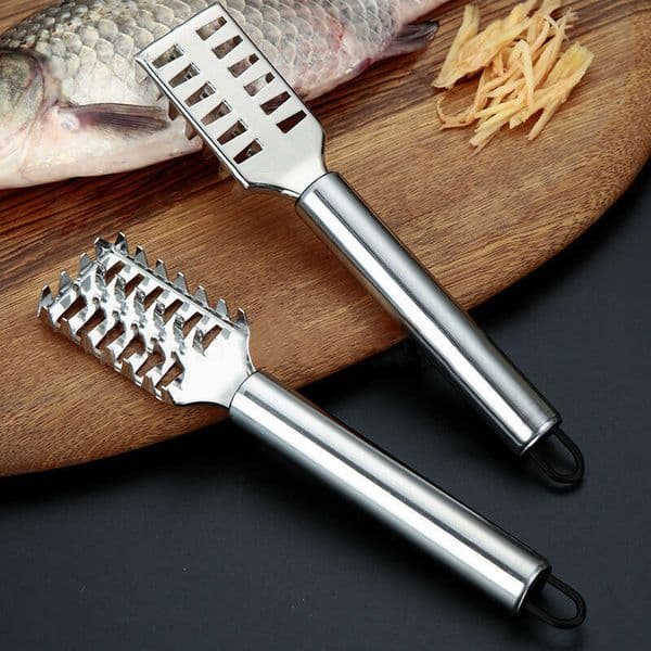 Stainless steel scraper, remover, tool, kitchen utensil, fish scale brush