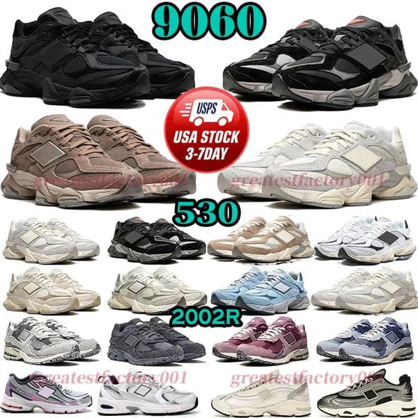 12A NEW 9060 530 740 designer shoes balance trainers Daily Outfit sneakers women men trainers Mushroom Brown Triple Black 9060 new balance 2026 Hot-selling item