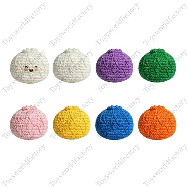 Handmade Hacky Sack Dumplings Stress Relief Toys Durable Woven Cotton Beanbag Baozi Students Fun Toys for Outdoor Games Birthday Gifts for Adults White..