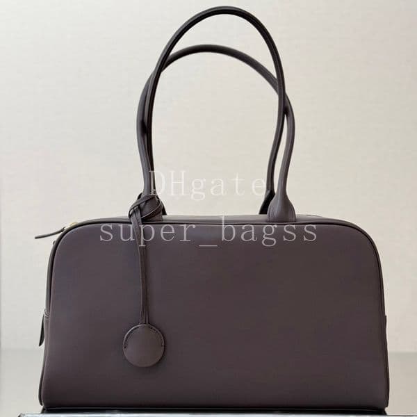 OEM Original Quality designer bag Large Bowling Bag 35.5CM Calfskin Shoulder Bag Luxury Tote bag genuine leather handbag with gift box CAS6211A