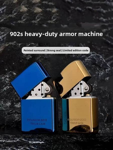 ZORRO Limited Edition Brass Armor Fuel High-End Grinding Wheel Lighter, Cigarette Accessories, Men's Gift