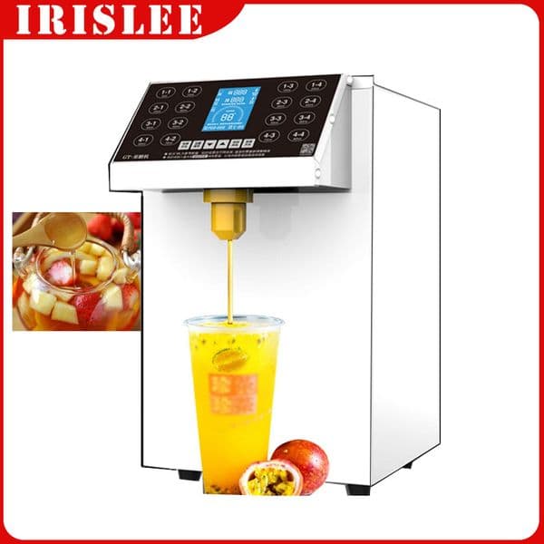 220V Commercial Fructose Machine 16 Grid Microcomputer Fructose 8L Capacity Quantitative Machine Milk Tea Equipment