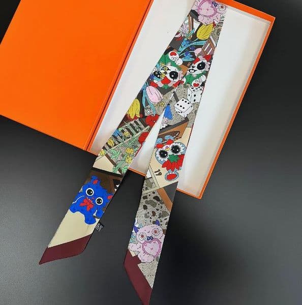 32style Designer Women Multi-Role Silk Scarf Small Ribbon Hair Band Scarf Stylish Decorative Bag Strap Paired With Shirt Scarf Headband Scarf 5X120CM