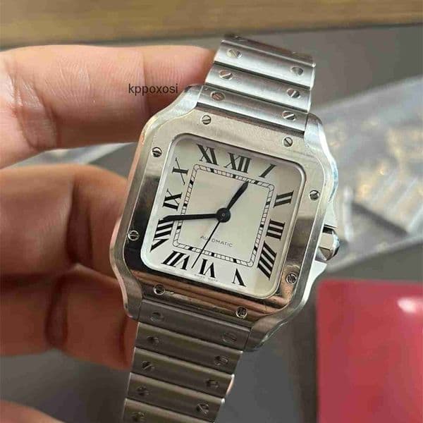 Top quality santo watch mens watch watches men designer 1847MC mechanical movement super clone watches sapphire glass 316L steel smartlink 39.8mm 35.1mm with box ZXUZ
