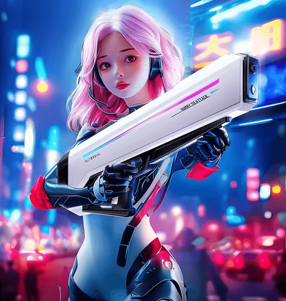 Electric Pulse Water Gun - Automatic Self-Priming, LED Light, Long Range, Waterproof Toy for Kids & Adults