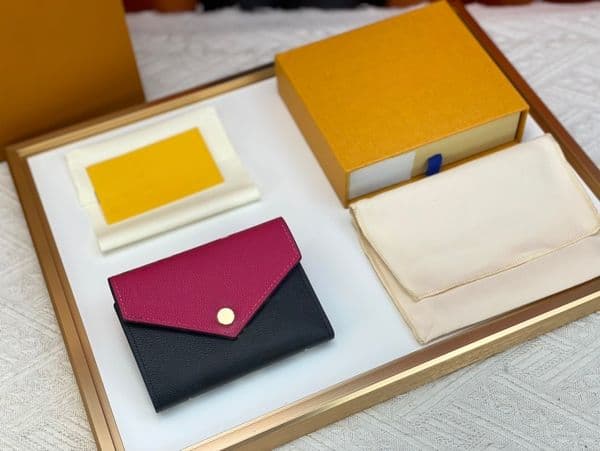 Designer Zippy Wallet Coin Purses Spring In The City Womens Short Wallet Purse Gradient Checked Flower Leather Card Holder Purse Luxury Clutch Bag M81258 M81279
