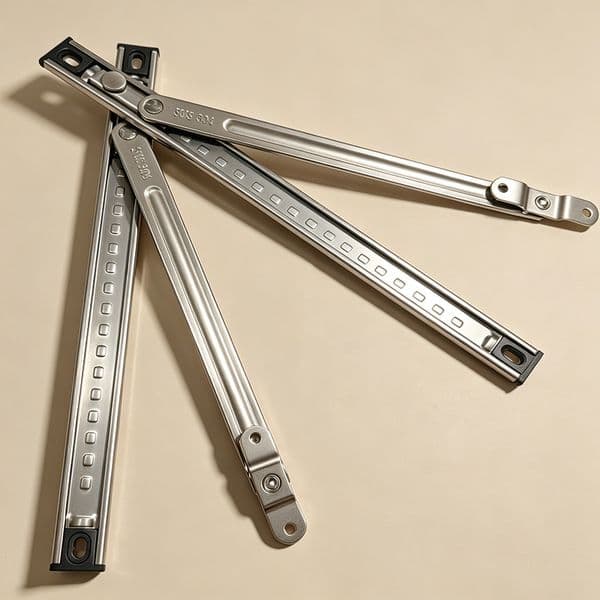 22mm Wide Groove Heavy Duty Window Stay Custom, High-Rise Windproof Window Friction Stay, Stainless Steel Door Window Hardware Wholesale