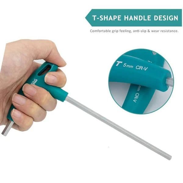 Screws Screwdriver Spanner Master Key Hex Wrench 2mm/2.5mm/3mm/4mm/5mm/6mm/8mm/10mm T-Handle Allen Keys ddmynov
