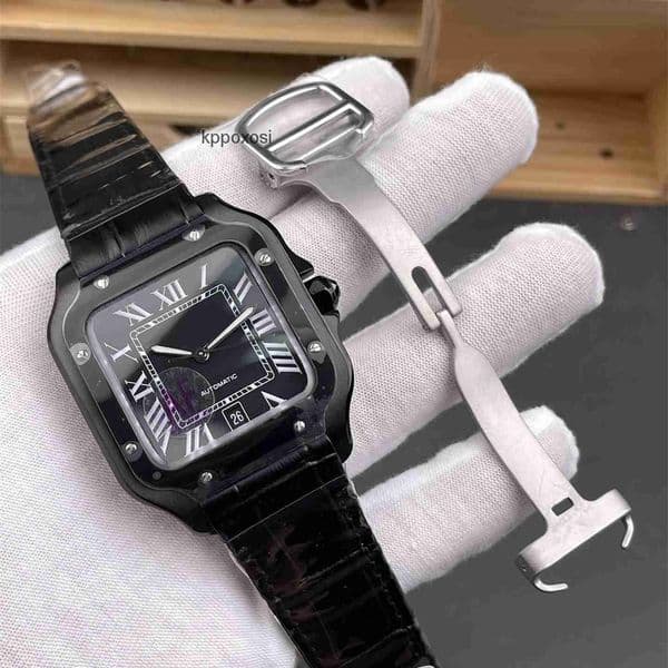 Top quality santo watch mens watch watches men designer 1847MC mechanical movement super clone watches sapphire glass 316L steel smartlink 39.8mm 35.1mm with box M7NB