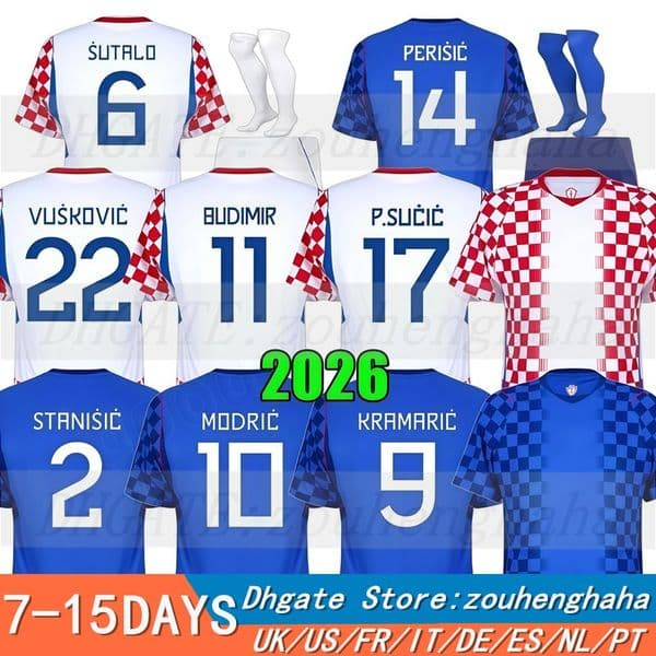 S-4XL 26 27 Croatia soccer jerseys 2026 2027 National Team Home Away Football jersey Shirt Kit Men KIDS Player Fans MODRIC KOVACIC PASALIC PERISIC