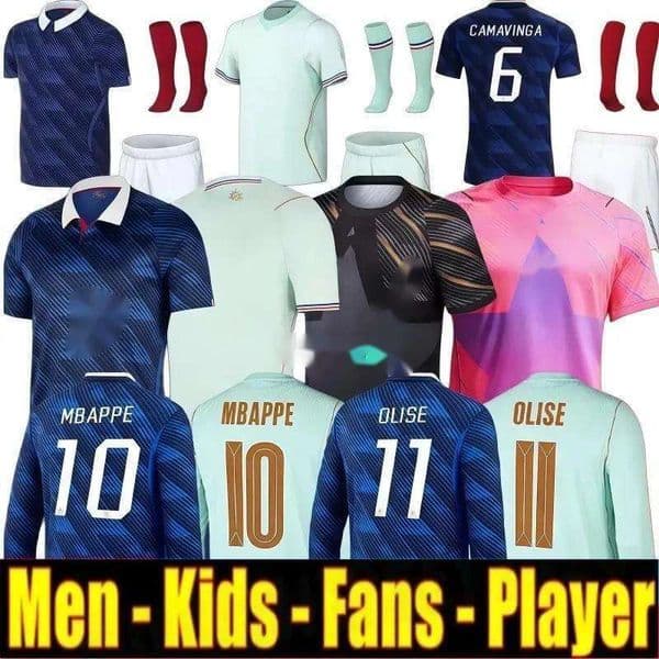 french soccer jersey 26 27 MBAPPE BARCOLA OLISE EKITIKE 2026 DEMBELE Maillots football shirt equiement de foot Men kids kit enfants France 120TH RUGBY World XYBJ666