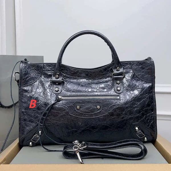 Womens Le City Bag Mini In Silver Designer Leather Luxury Womens Adjustable Detachable Shoulder Strap Cotton Canvas Lining Bag Fashionable Totes