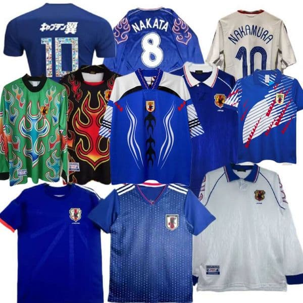 Retro classic japan soccer jersey 1998 2000 2001 2006 16 17 18 OKAZAKI KAGAWA NAKAMURA NAKATA KAWAGUCHI MATASUDA INAMOTO KOJIMA NARAZAKI National football shirt