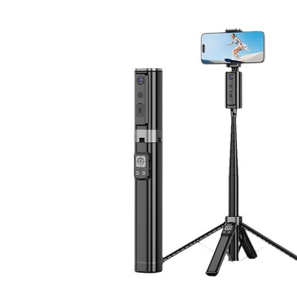 All-In-One Selfie Stick with Built-In Phone Mount & Facial Tracking Gimbal