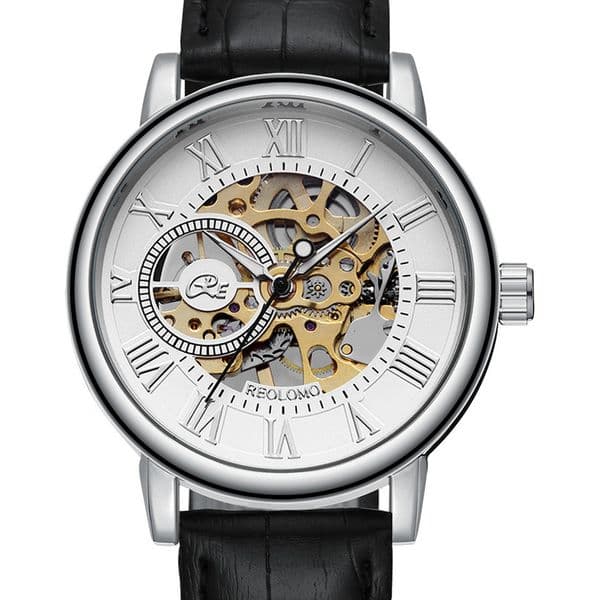Hit product Leole Hollow Transparent Bottom Export Non-Automatic Mechanical Men's Watch Wholesale