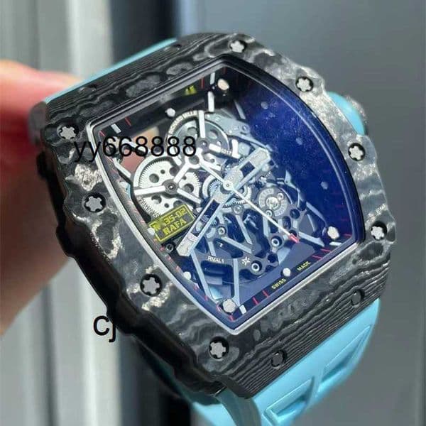 Out Watch 35-02 Series Hollow Ntpt Rmal1 Movement Carbon Rubber Watch Luxury Watches Mechanical Automatic Watch cygood 1WGC
