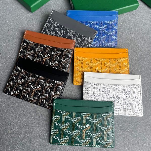 Designer Wallet Coin Purses Women Holders goyardcard wallet Signature Interlocking Pattern Coated wallets designer woman Card Holder passport cover luxury