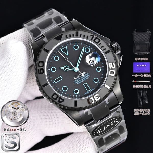 BLAKEN Factory 40mm swiss 3235 automatic mechanical movement titanium luxury watch mens watch designer watch luxury watch watches men reloj wristwatches 02