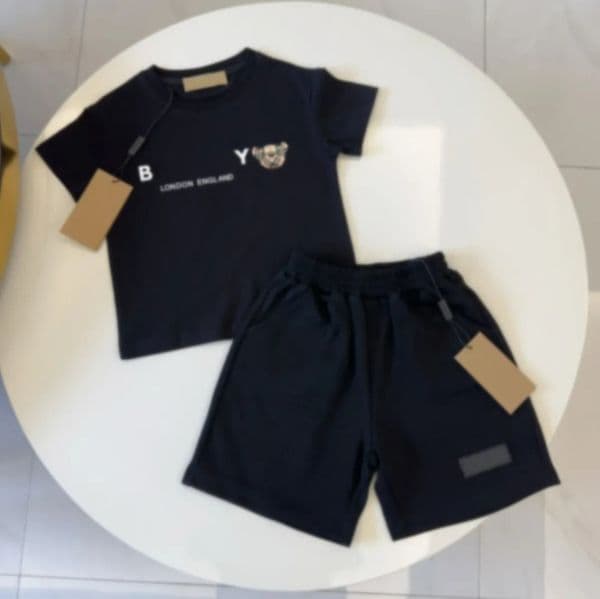 Kid Clothes Designer Set Toddler Clothe Tracksuits Childrens Designer Clothe Sets Kid Shirt Girl Boy Tracksuit Baby Clothes Fasion Letter Pattern for Ages 2-14 A9