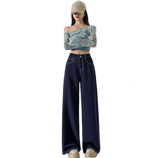 Casual High Waist Loose Straight Leg Jeans Women Fashion Comfort Stretchy Soft Denim Trousers Trendy y2k pants