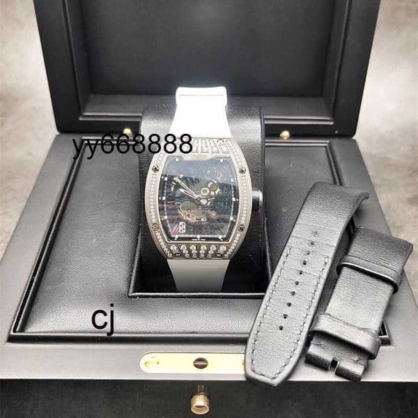 023 Alloy Titanium Row Drill Mens Watch Watches High Quality Luxury Watches Mechanical Watch Automatic Watch cygood P27T