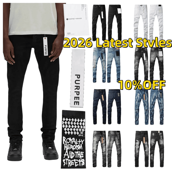 2026 Correct version 1:1 high quality Mens purple jean purple jeans men kusbi jeans jean Man jean Designer Jean Men Pants High Quality Straight Retro Streetwear