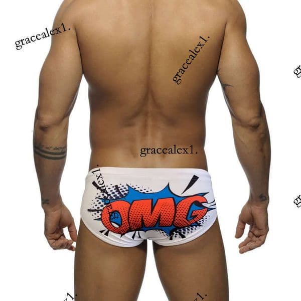 Men's Swimwear Summer Swimsuit Sexy Men Low Waist Pad Push Up Swimming Briefs Fashion Male Bikini Beach Sport Surfing Bathing Trunks 230707
