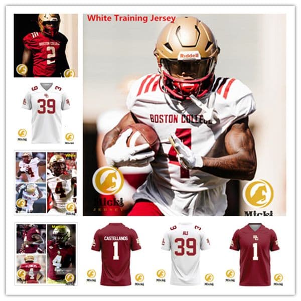 Dylan Lonergan Zay Flowers Boston College Eagles Football Jersey Amari Jackson Edwin Kolenge Jude Bowry Jeremiah Franklin Jalon Williams Boston College Jerseys