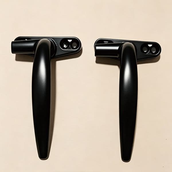 Custom Round Handle Flat Base Lever Standard Door Window Handle Custom Hardware Fittings for Daily Use