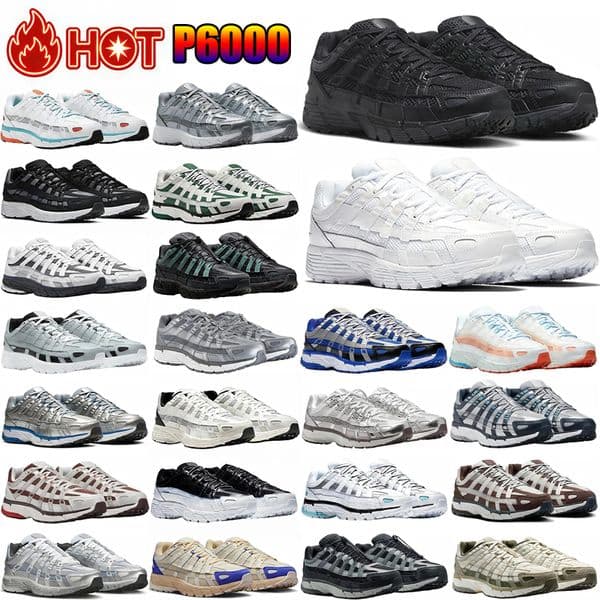 Designer P6000 Running Shoes Men trainer P 6000 Anthracite Shadow grey Silver pink White man Women Sneakers Outdoor Sports Trainers Casual shoes Outdoor Recreation
