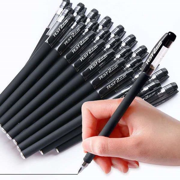 Gp380 Gel Black Matte Signature Business Stationery Student Exam Wholesale Carbon Pen 0.5Mm Needle Tip