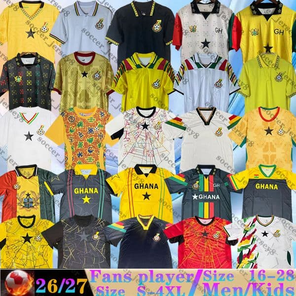 2026 2027 world cup Ghana SEMENYO Soccer Jerseys SIMPSON KYEREH Home Away J.AYEW 25 26 27 Football Shirts THOMAS SULEMANA men National Team fans Player version Tops