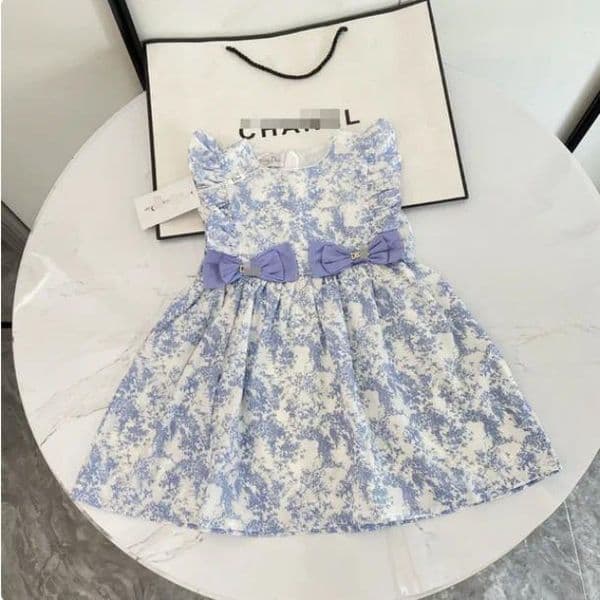 Baby Designer Girl Dress Summer Fashion Kids Clothing Children Short Clothing High Quality Size 90cm-150cm