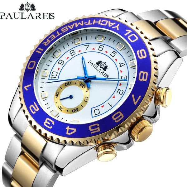 Automatic Men' with Luminescent Dial and Stainless Steel Bracelet