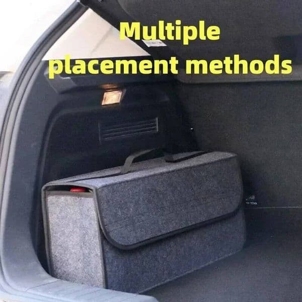 Car Trunk Soft Felt Box - Large Anti-Slip Compartment Organizer, Auto Boot Storage Accessories ddmynov ddmynov ddmynov
