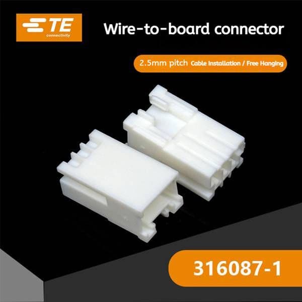 TE Taike original 316087-1 factory genuine connector rubber shell plastic shell quantity, high price advantage