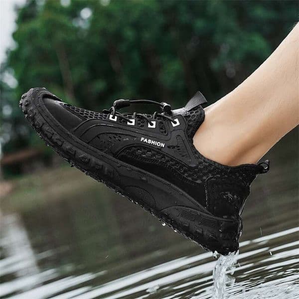 Chic Vegan Leather Suede Slippers - Cushioned Insole, High-Traction Tread Pattern