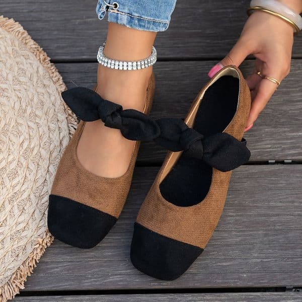 Bestseller plus-size 2026 summer leopard print slip-on flat with bow Mary Jane style women's shoes for outdoor wear