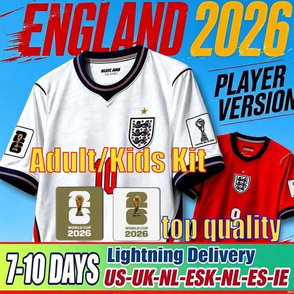 england World Cup 2026 England football shirt Kit KANE BELLINGHAM 10 26 27 Football Shirt Soccer Jerseys SAKA 7 RICE 41 FODEN 11 Girls Kids Free Shipping s-4xl