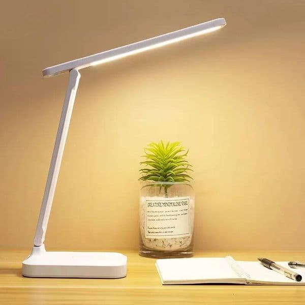 Folding Lamp, Touch Control Dimmable Night Light, LED USB Rechargeable Desk Lamp For Student Dormitory Reading And Bedr