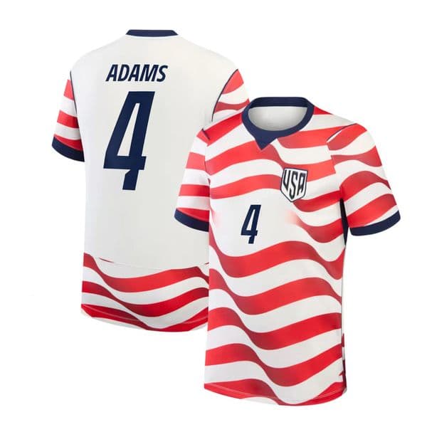 America Jersey Tyler Adams NO. 4 World Cup 2026 T shirt American National Team Sports T-shirt Jerseys USA Flag Football Stars United States Man Woman Tshirt