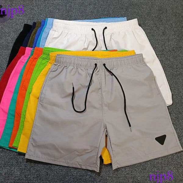 Designer Shorts Triangle Badge Waterproof Quick Drying Men Swim Mens Bermudas Summer Swimwear Beach Sports Running Short Pants