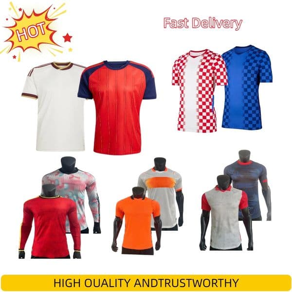 2026 Model Soccer Jerseys Sports Outdoors world cup jersey men Outdoor Apparel Austria Belgium Netherlands Croatia Spain Home and foot away jerseys football shirts