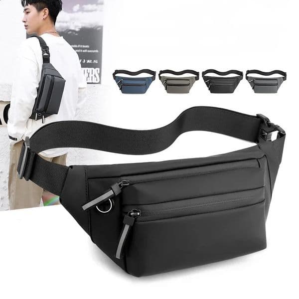 Men Waterproof Belt Bag Fashion Chest Pack Male Waterproof Waist Bag Outdoor Sports Fanny Pack Mens Travel Shoulder Bags 260528