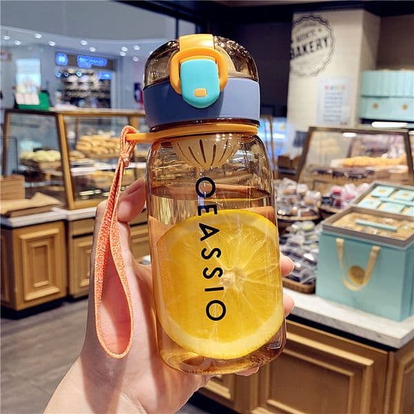 400ml 500ml Kids Plastic Water Bottle with Pop-Up Lid
