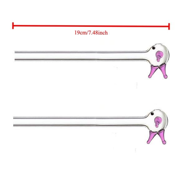 Wholesale Thick heady 19cm Colorfor fish design glass oil burner pipe Newest Pink color glass hand tube nails pipes for smoking
