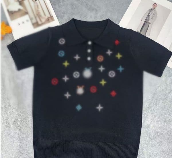 woman Designer T-shirts for women Luxury tees top embroidered letter round neck short sleeve polo jumper knitted T-shirt